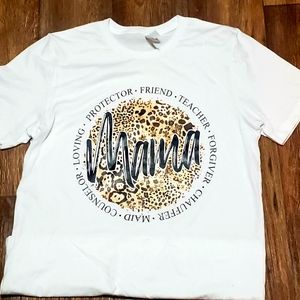 Medium Leopard mama tshirt